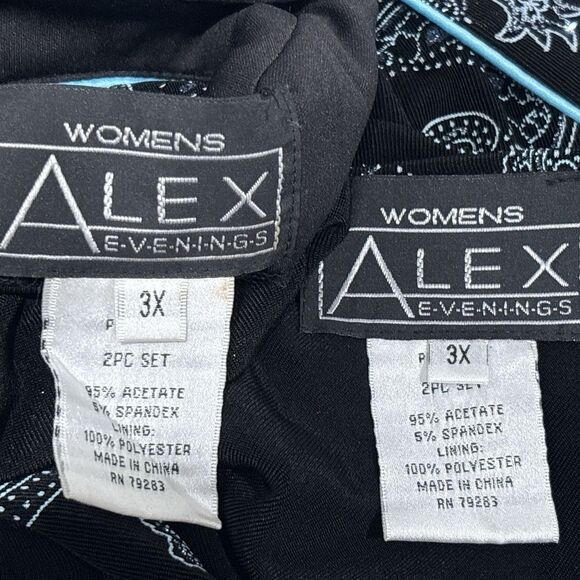 Alex Evenings Jacket Tank 2 Piece Set Size 3X - Picture 2 of 14